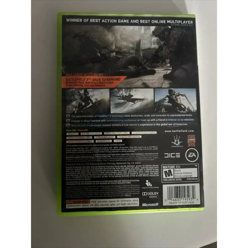 Battlefield 3 - Limited Edition for Xbox 360 - Microsoft Xbox 360